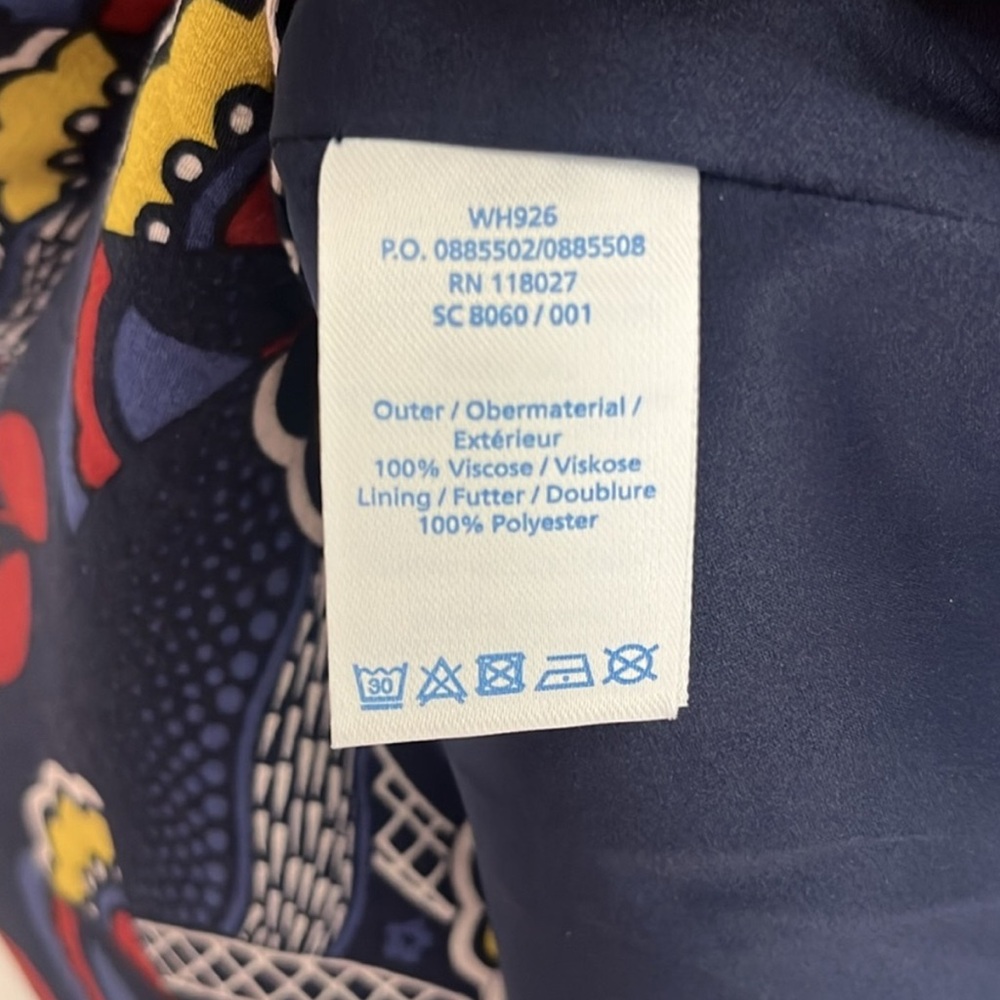 Boden Navy Dress with Multicolor Pattern - Picture 6 of 6